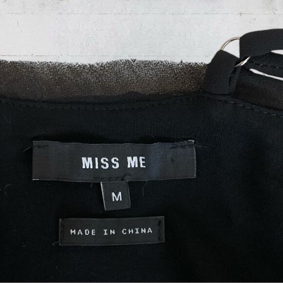 Miss Me Floral Embroidered Slip Dress Black Size M Whimsygoth Fairygoth witchy - Picture 13 of 14